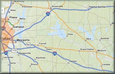 Upper Sabine River on the Smith - Wood County line