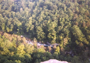 View of Suicide Rapid from high above Little River Canyon