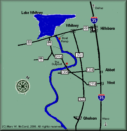 Moonlight Float Trip map